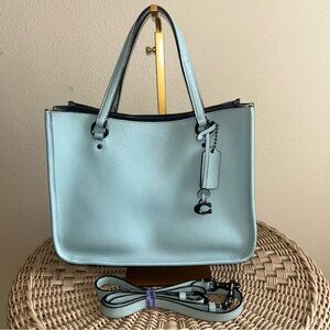 Coach Tyler Carryall 28 tote bag in polished pebble leather